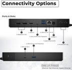 WD22TB4 Thunderbolt 4 Dock Bundle – 40Gbps USB-C/USB A, 1 año de garantía con adaptador de 180 W, Anyhdd HDMI, DP, cable USB-C y tela – Estación de acoplamiento