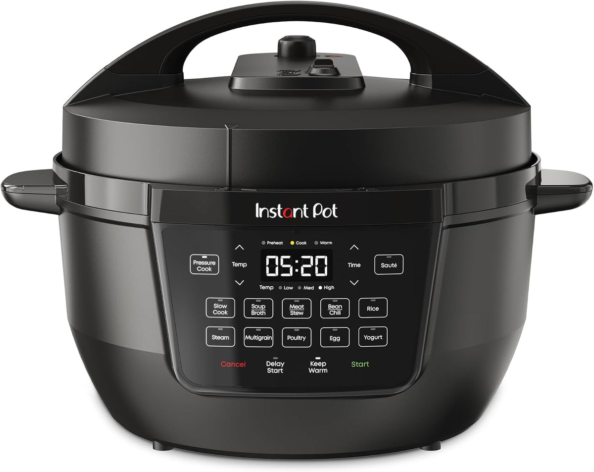 Instant Pot 7.5QT RIO Wide, multicocina eléctrica 7 en 1, olla a presión, cocción lenta, arroz, vaporera, salteado, yogur y calentador, base ancha, base grande para dorar, liberación de vapor