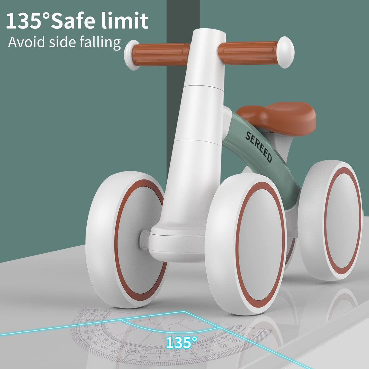 SEREED - Bicicleta de equilibrio para bebés de 1 año, niños y niñas...