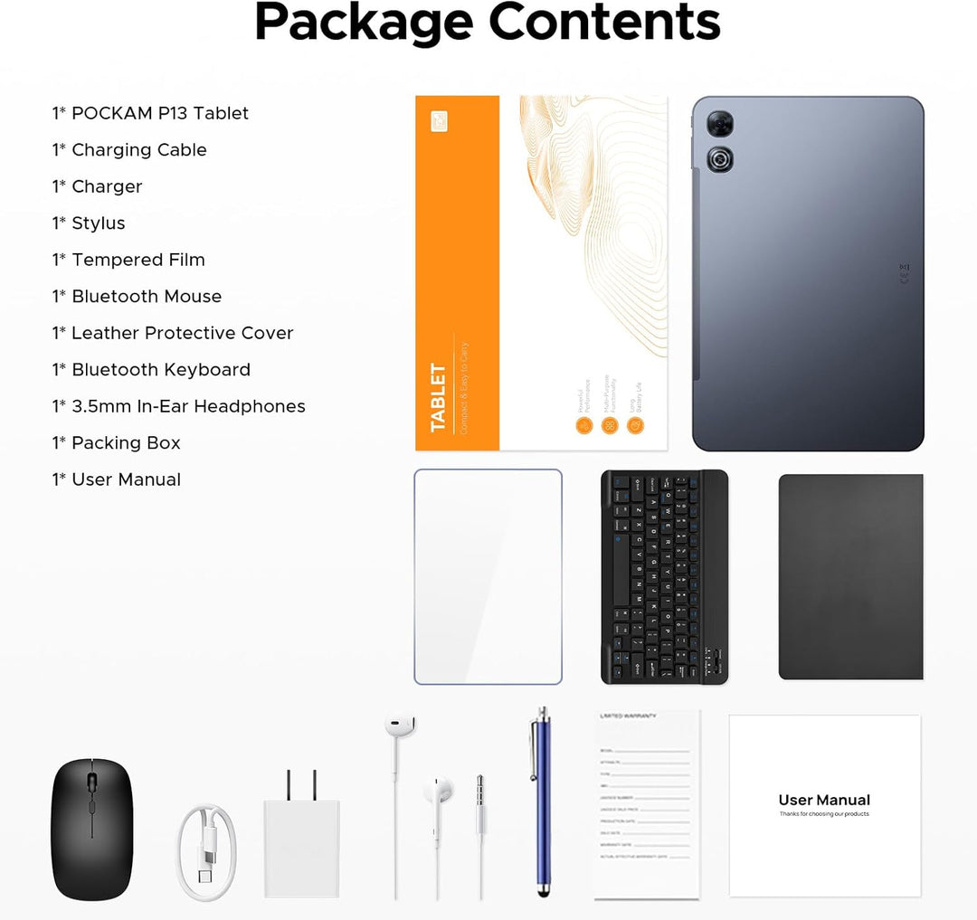 POPUX Tablet Android P13, tableta Android 16 de 13.4 pulgadas 2.4K...