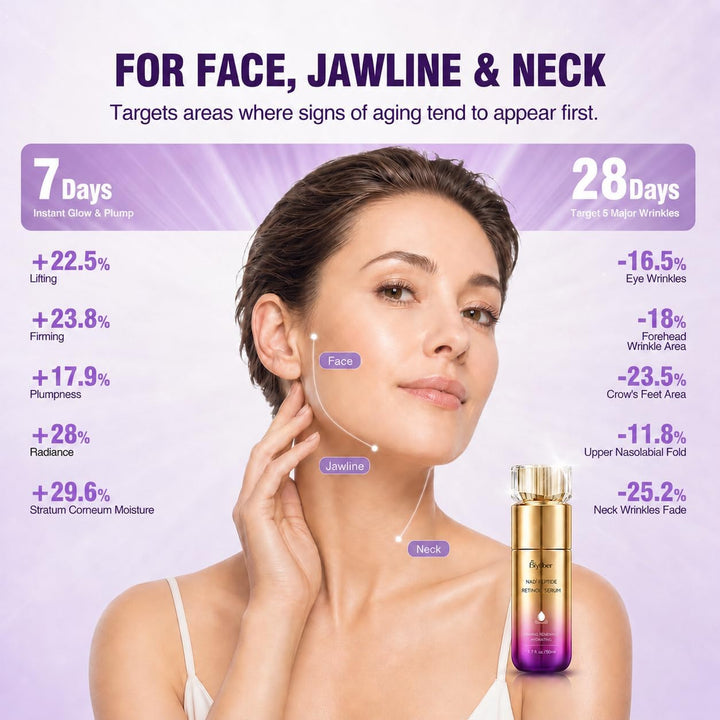 Suero de péptidos de retinol para la cara: suero de colágeno reafir...