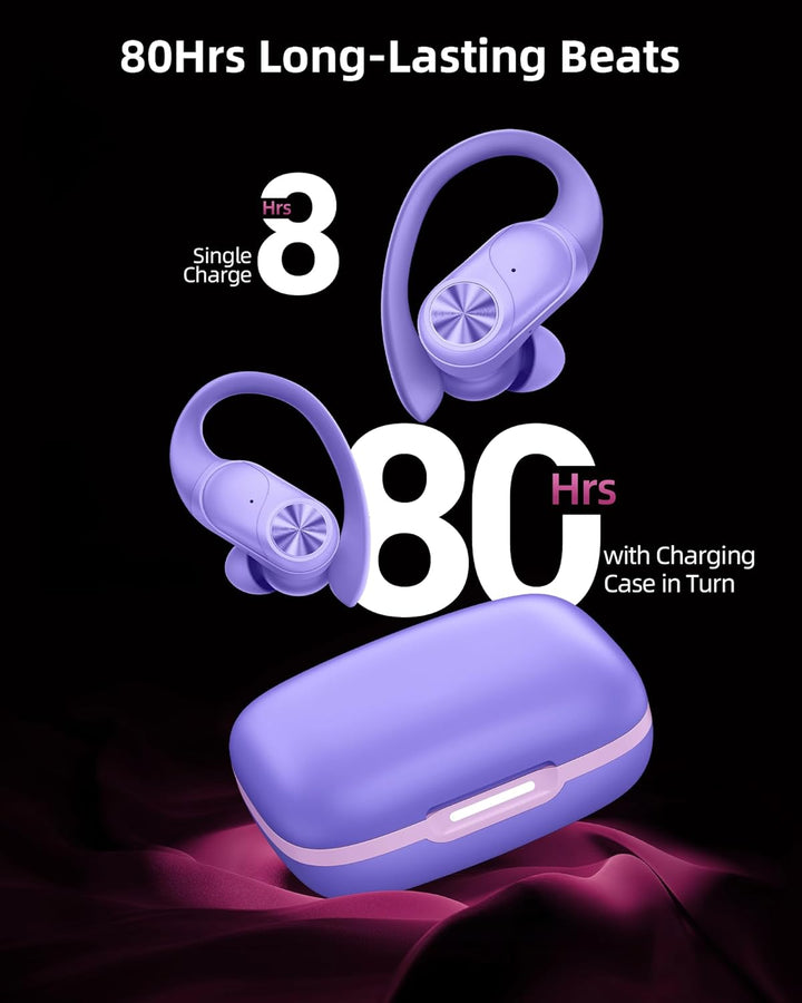 PocBuds Auriculares Bluetooth inalámbricos 80 horas de reproducción...