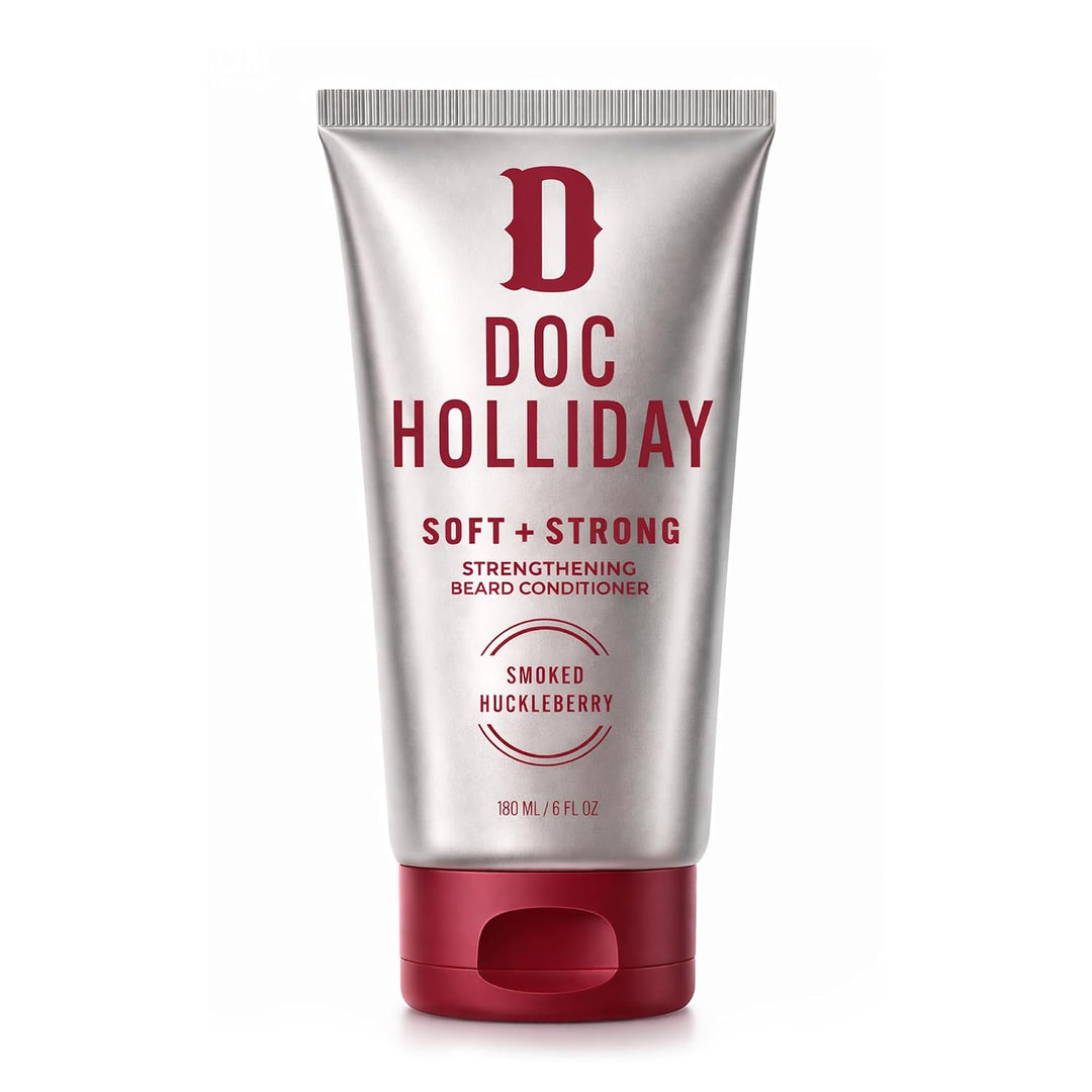 DOC HOLLIDAY Acondicionador fortalecedor suave y fuerte para barba,...