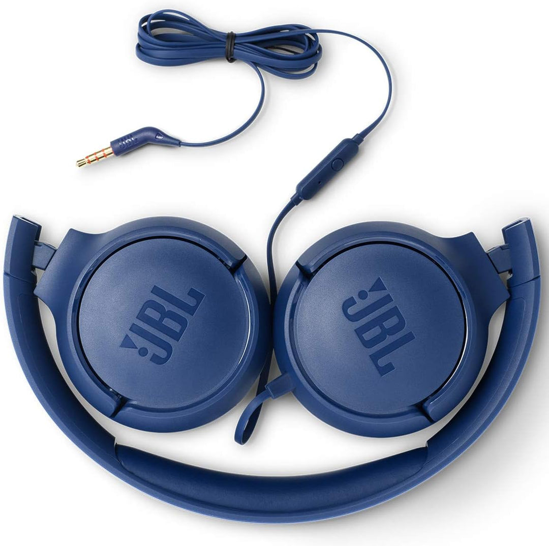 JBL Tune 500 - Auriculares con cable para colocar en la oreja, soni...