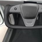 MEWANT Funda envolvente de volante Yoke Tesla Model S cosida a mano para Tesla Model S 2021-2023 / Model X 2021-2023 Accesorios de volante Yoke Tesla