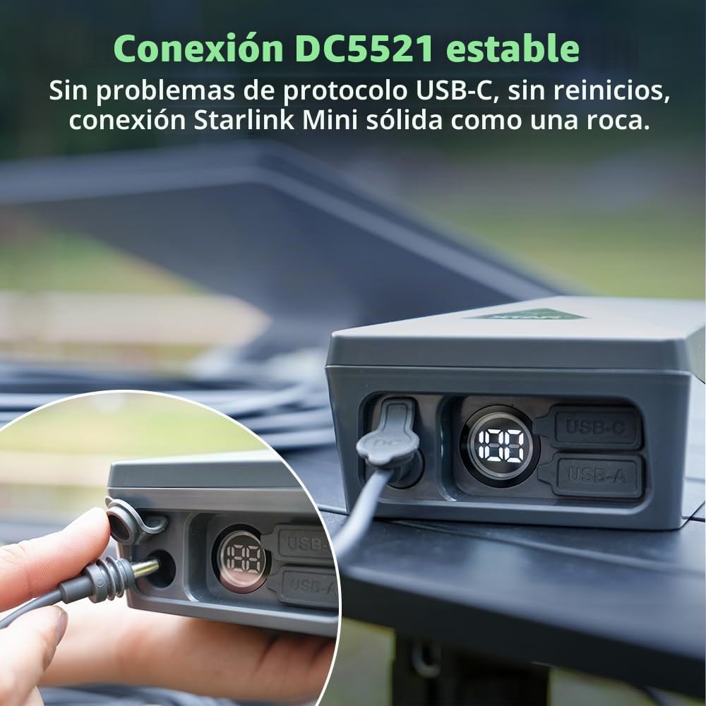 XTAR -Link MP158 Banco de energía portátil para Starlink Mini, ejec...