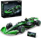 CaDA C64010W Kick Sauber F1 Team C44 Juego de Construcción de Carreras, MOC 1:8 Coche de Bloques de Construcción F1, Modelo de Supercoche del Campeonato de Fórmula 1 para Adultos (2553 piezas)