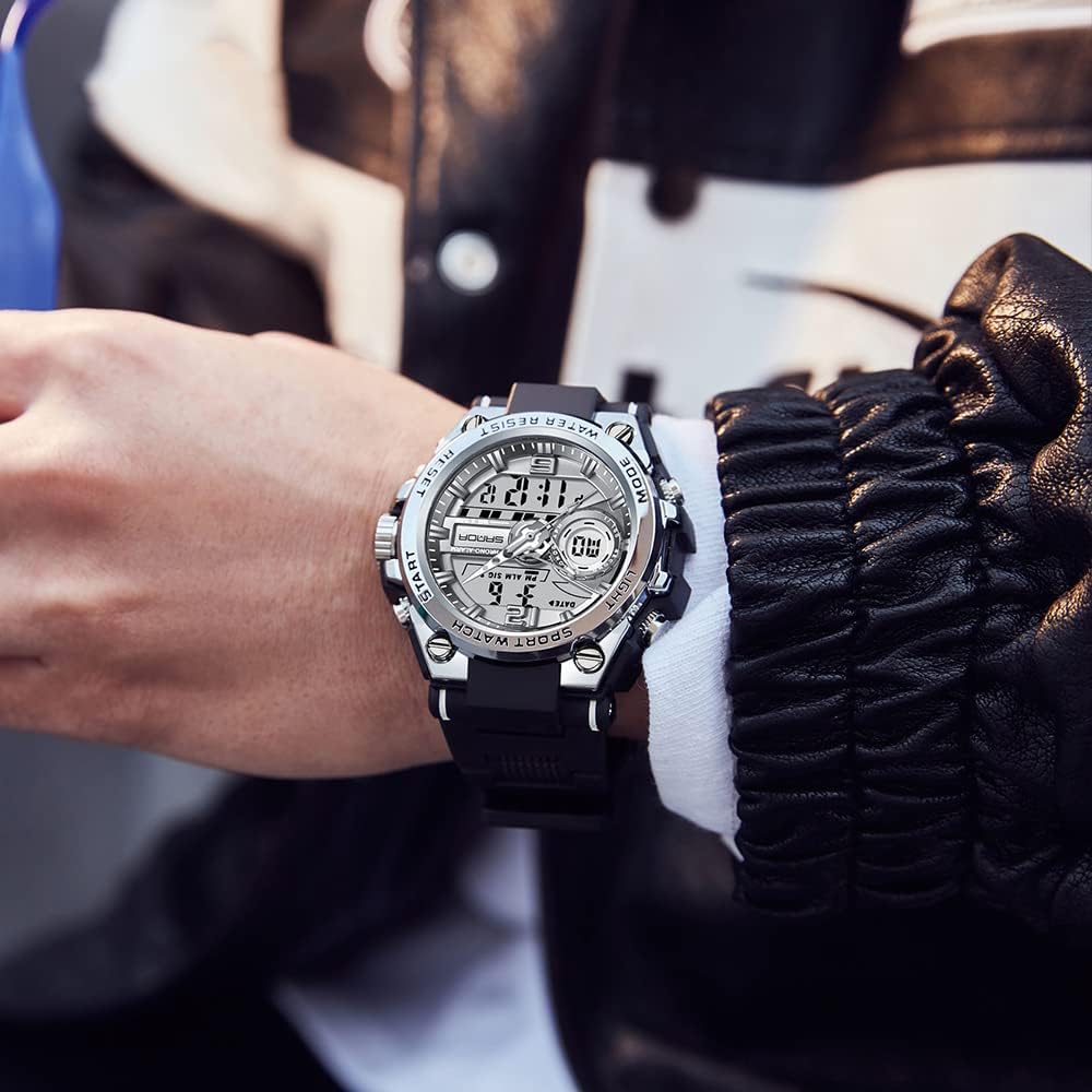 Relojes deportivos para hombre al aire libre, impermeable, militar, fecha, tácticas, LED, alarma, cronómetro