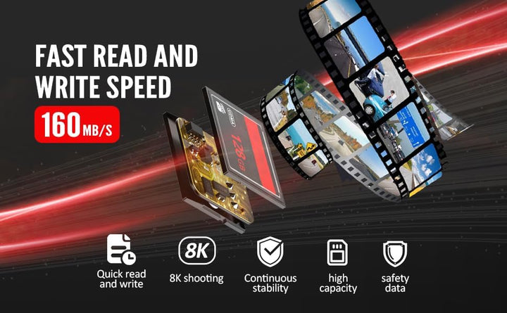 BR  TD Tarjeta de memoria CF 8GB 133X