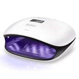 Secador de uñas con gel con LED de 48 W UV y sensor (blanco), de Sunuv