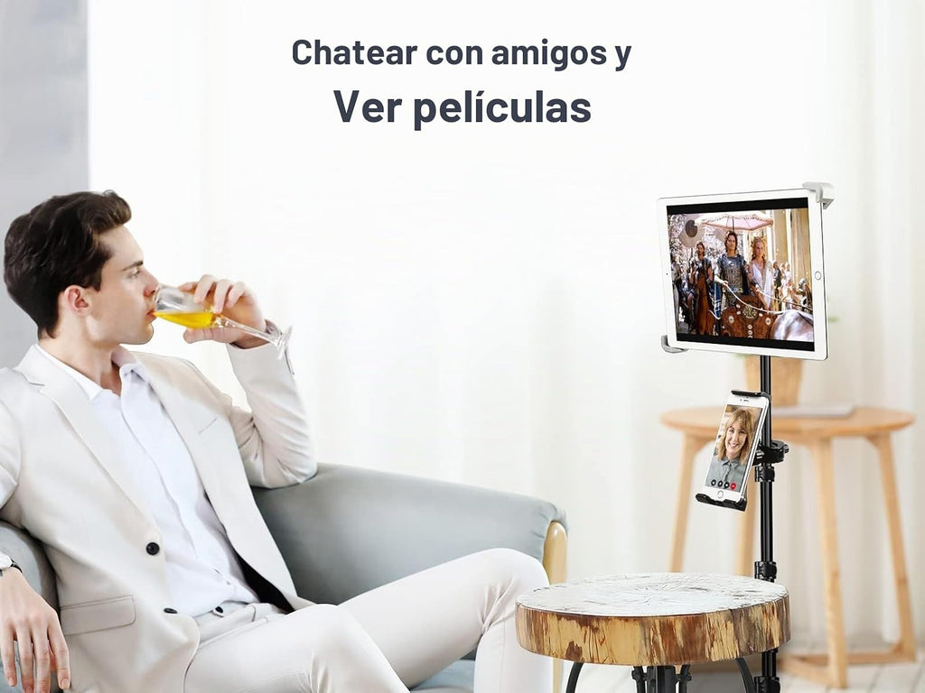 elitehood Soporte de trípode para iPad, soporte de tableta ajustable de