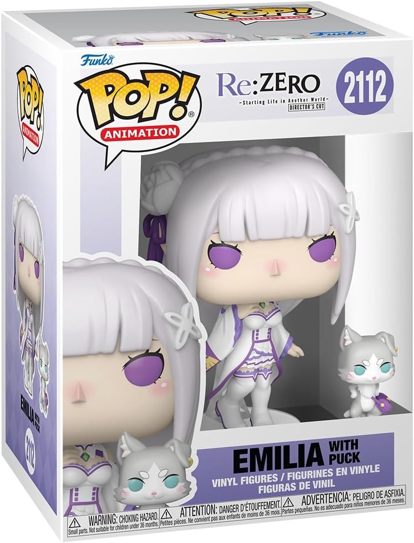 Funko Pop  Buddy Re Zero - Emilia con disco - Figura de