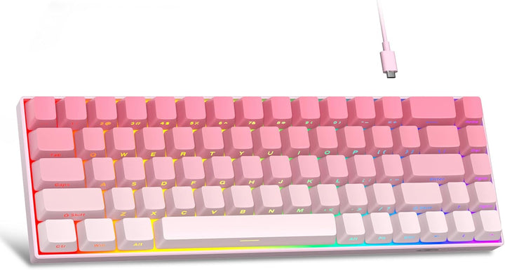 MageGee Teclado portátil 60% mecánico para juegos, retroiluminado R...