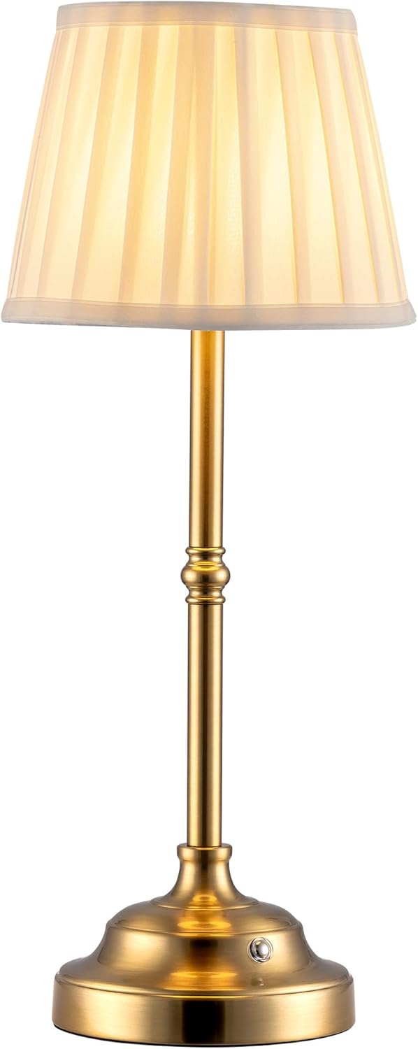 Lámpara KDG Lámpara de mesa portátil inalámbrica del oro LED, lámpara de escritorio