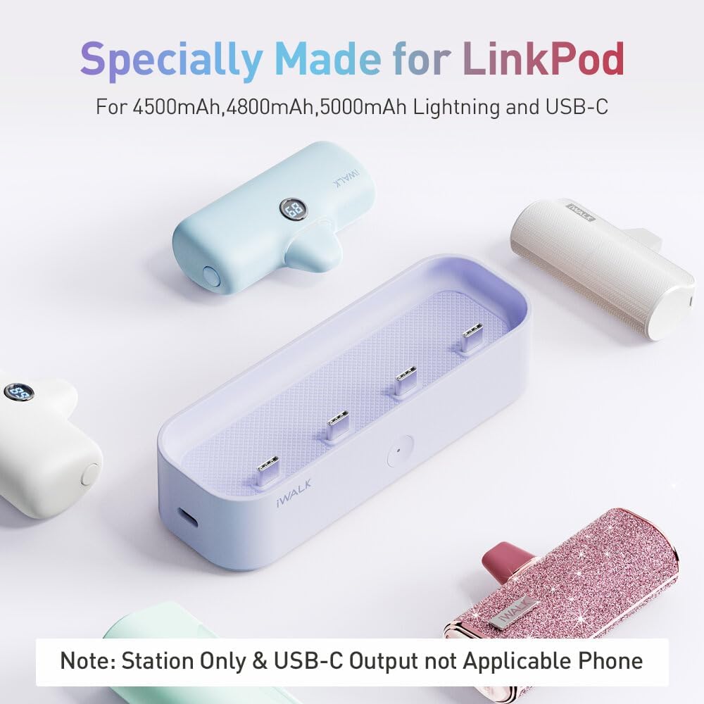 Estación de Carga iWALK para Cargador Portátil iWALK 4500mAh, 4800m...