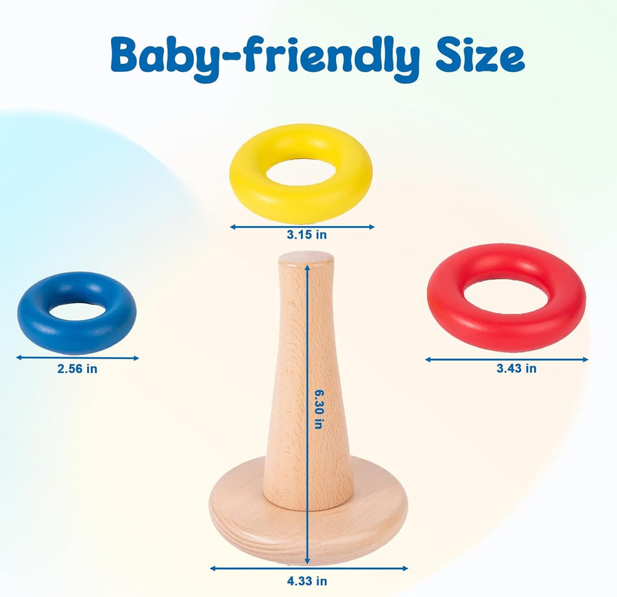 Adena Montessori Juguetes para bebés de 6 a 12 meses