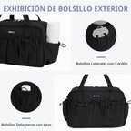 ECOHUB Bolsa de gimnasio pequeña para mujer, mini bolsa de lona con