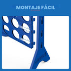 EastPoint - Juego de césped Connect 4 de gran tamaño, color azul, 42 piezas