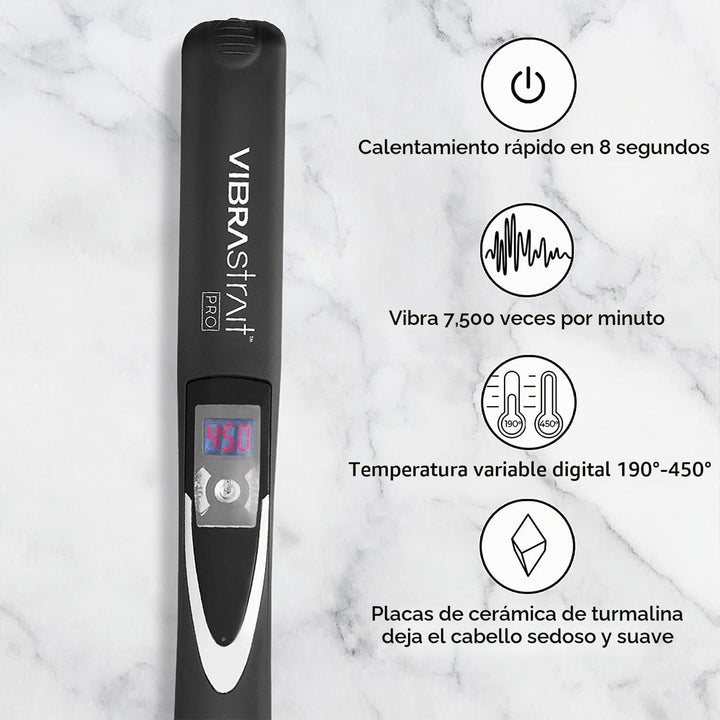 Paquete económico: Vibrastrait PRO 1" plancha plana de cerámica...