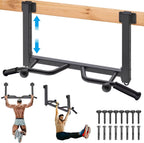 Kipika 32" Barra de tracción de techo montada - Muy duradera, Altamente ajustable, Barra de dominadas multifuncional - Sistema de gimnasio en casa con colgador para bolsa de golpe y entrenamiento con bandas de resistencia