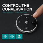 Altavoz de conferencia para PC y portátil, altavoz de conferencia USB con micrófono, reducción de ruido AI, captación de voz de 360 grados, Plug and Play, compatible con Zoom, Microsoft Teams