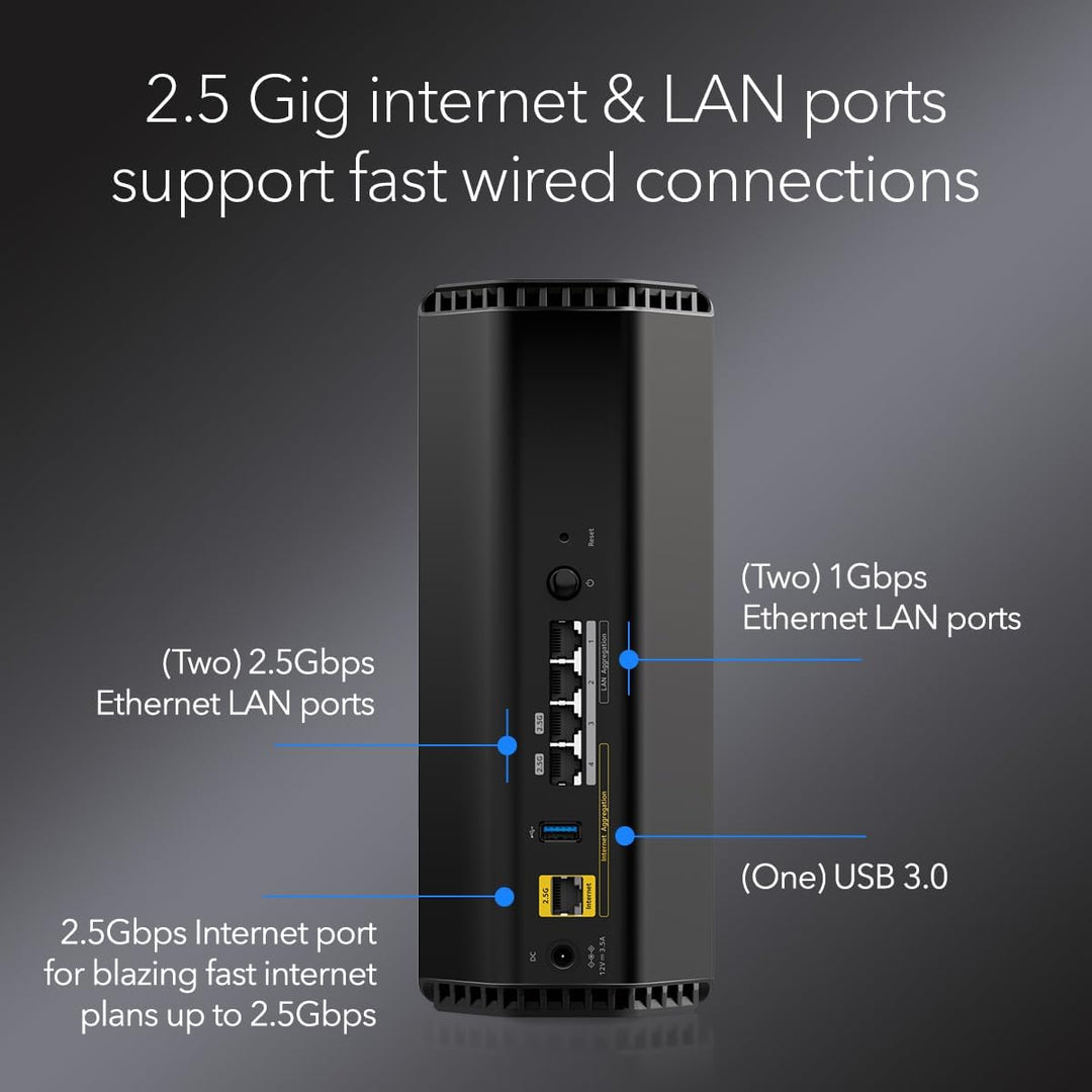NETGEAR Nighthawk Router WiFi 7 Tri-Band (RS300) - Características...