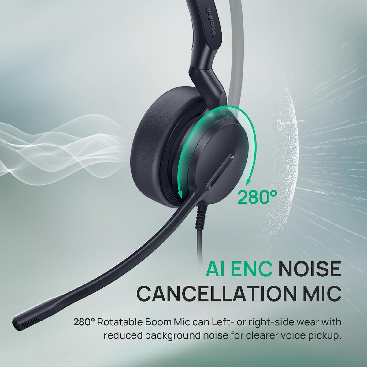 Yealink Auriculares con cable UH42 SE, 0.1 in y USB-A/C, controles en línea