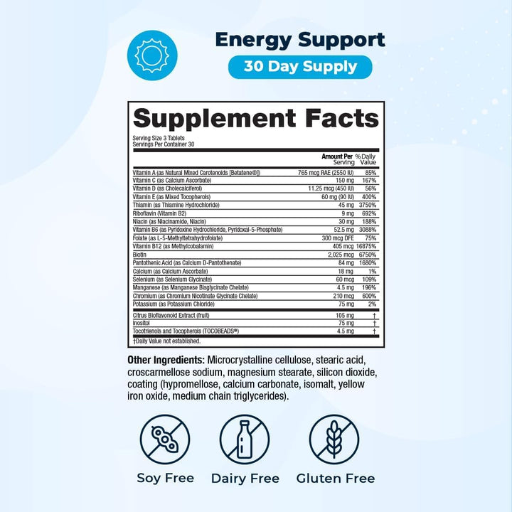Rutina multivitamínica de día y noche | Energía y claridad mental,...