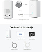 REOLINK Home Hub Control centralizado para hasta 8 cámaras de batería/WiFi, Solo Home Hub