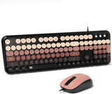 Combo de teclado y mouse con cable para Windows, teclado USB Plug a...