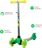 Patinete para niños, auto equilibrio de 3 ruedas, ruedas LED iluminadas