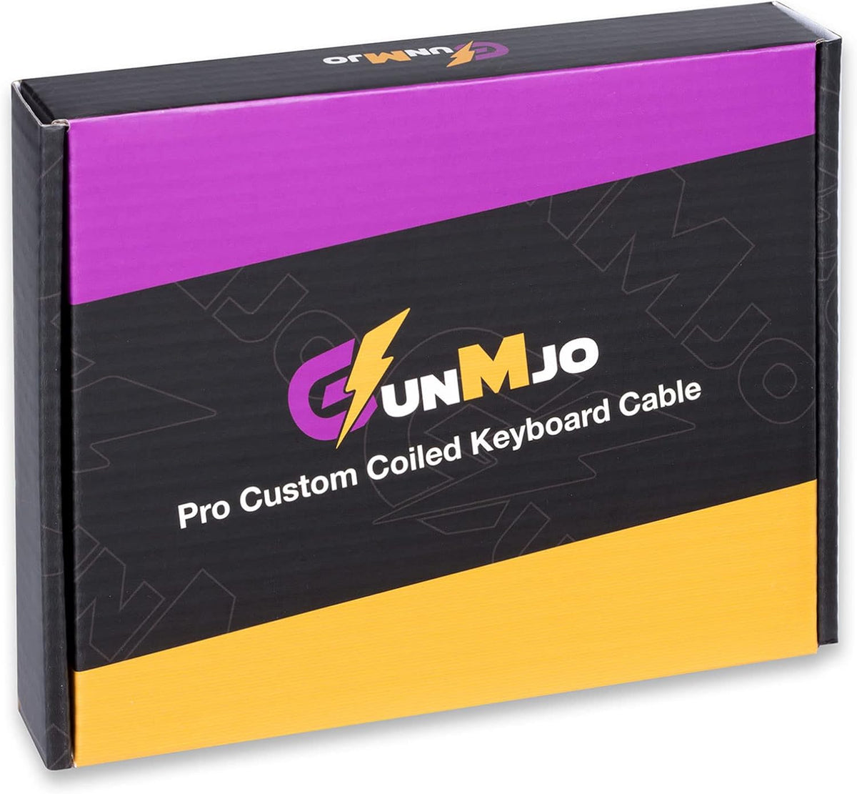 Cable de teclado en espiral USB C Starlight para teclado de juegos, cable de teclado mecánico de doble funda con aviador metálico desmontable, 1.5M USB-C a USB-A, color blanco con conector de