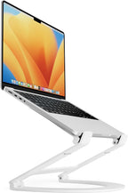 Twelve South Curve Flex | Soporte ergonómico de aluminio ajustable en altura y ángulo para portátil/MacBook, se adapta a 10 a 17 pulgadas
