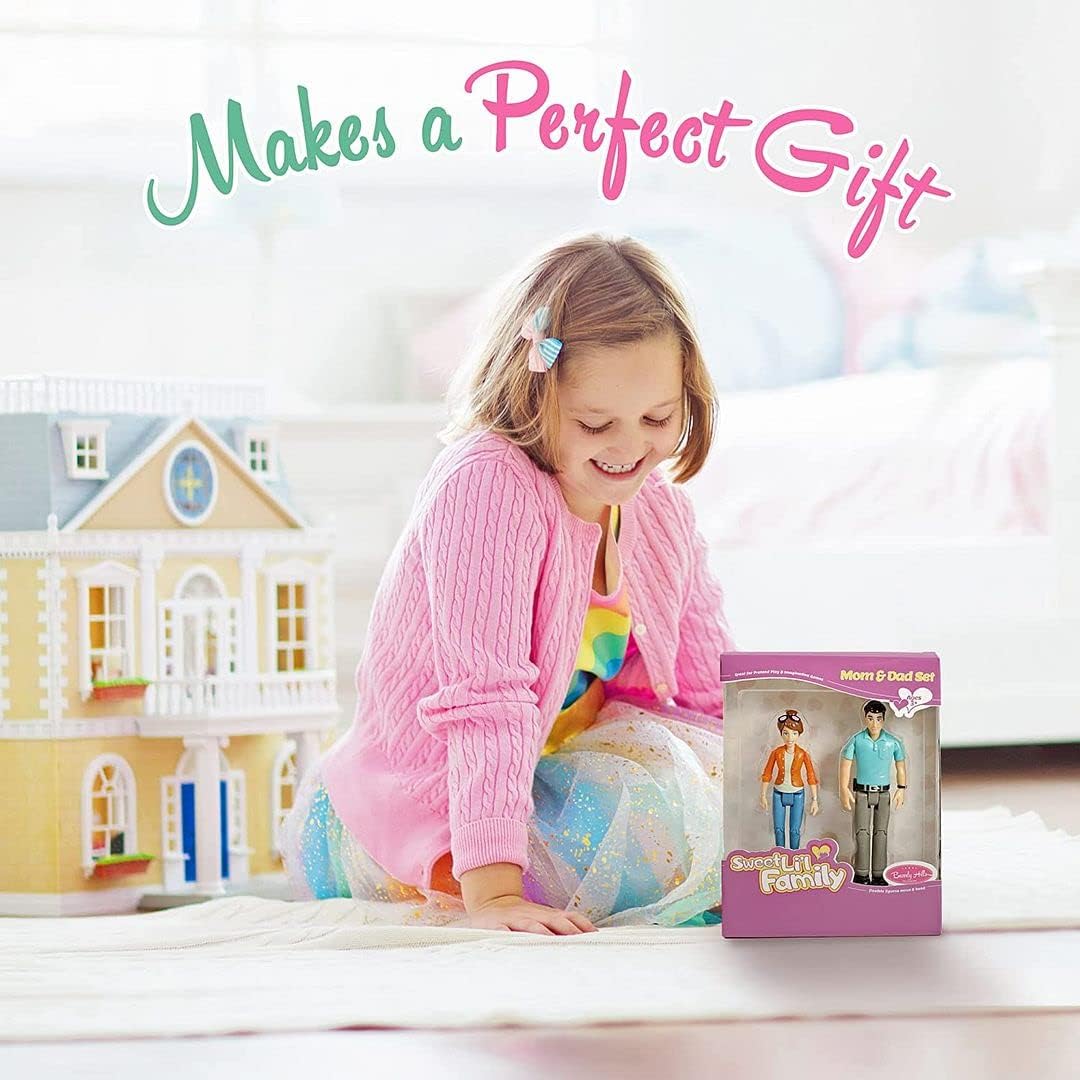 Beverly Hills Doll Collection TM Sweet Li'l Family Dollhouse Pe...