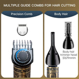 Scttomon Kit de Recortadora de Barba Profesional Cortapelos con Cuc...
