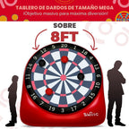 Swooc Games - Dardos gigantes inflables de primera calidad (más de 15 formas de jugar) - Diana de fútbol jumbo con bomba de aire - Juegos de carnaval grandes - Juegos gigantes al aire libre - Juego de