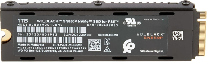 WD_BLACK 1TB SN850P NVMe M.2 SSD con licencia oficial de expansión...