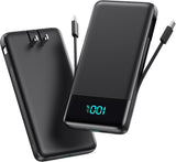Cargador portátil para iPhone, banco de energía delgado de 13800 mA...