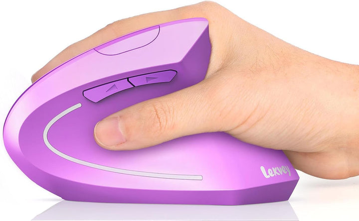 Lekvey Ratón Ergonómico, Ratón Vertical Inalámbrico Recargable 2.4...