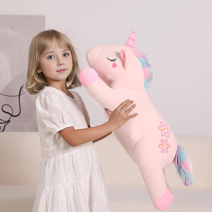 Tianmihou - Linda almohada de peluche de unicornio gigante rosa de...