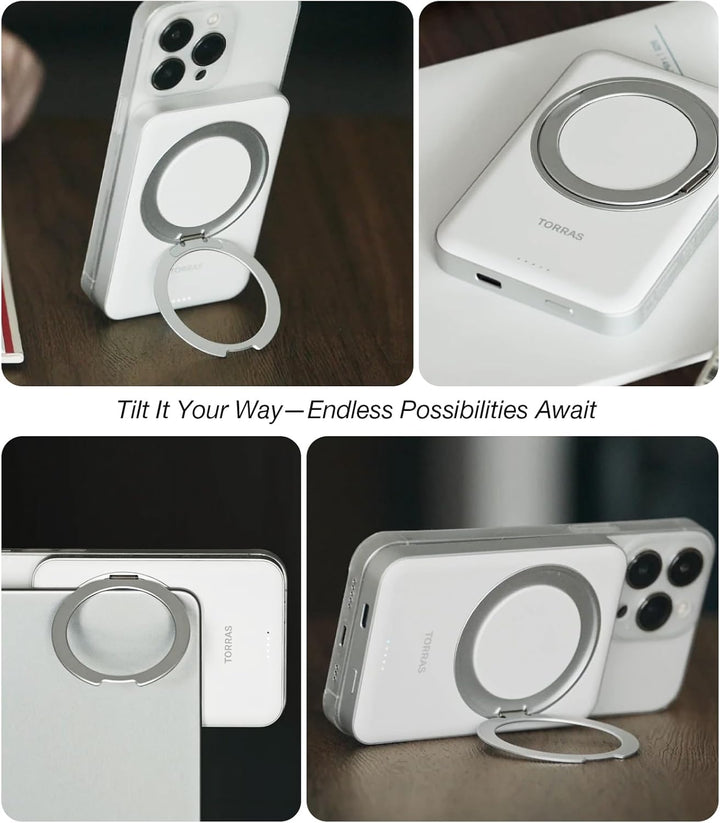 TORRAS - Cargador portátil compatible con MagSafe de 10,000 mAh, ce...