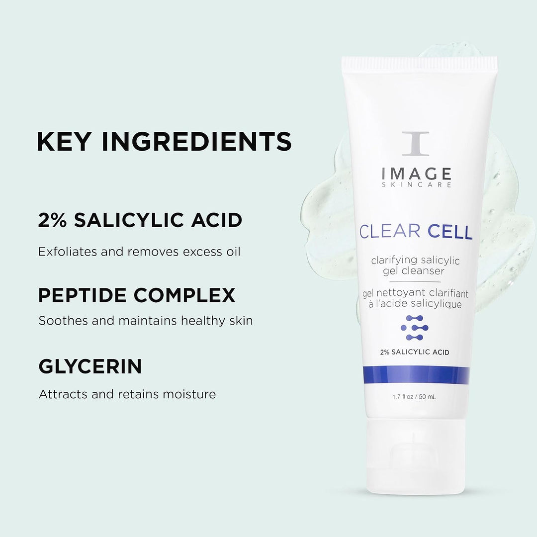 IMAGE Skincare, CLEAR CELL - Gel de limpieza salicílico, lavado fac...
