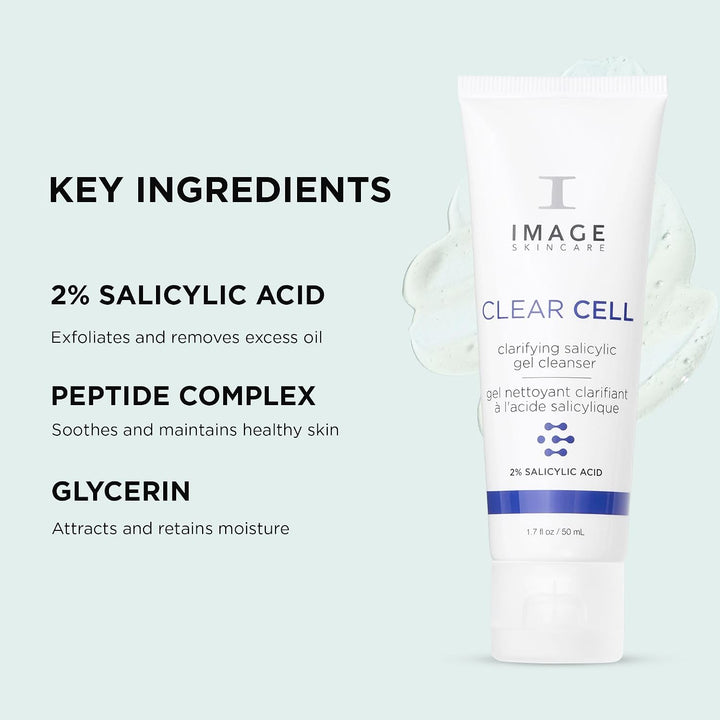 IMAGE Skincare, CLEAR CELL - Gel de limpieza salicílico, lavado fac...