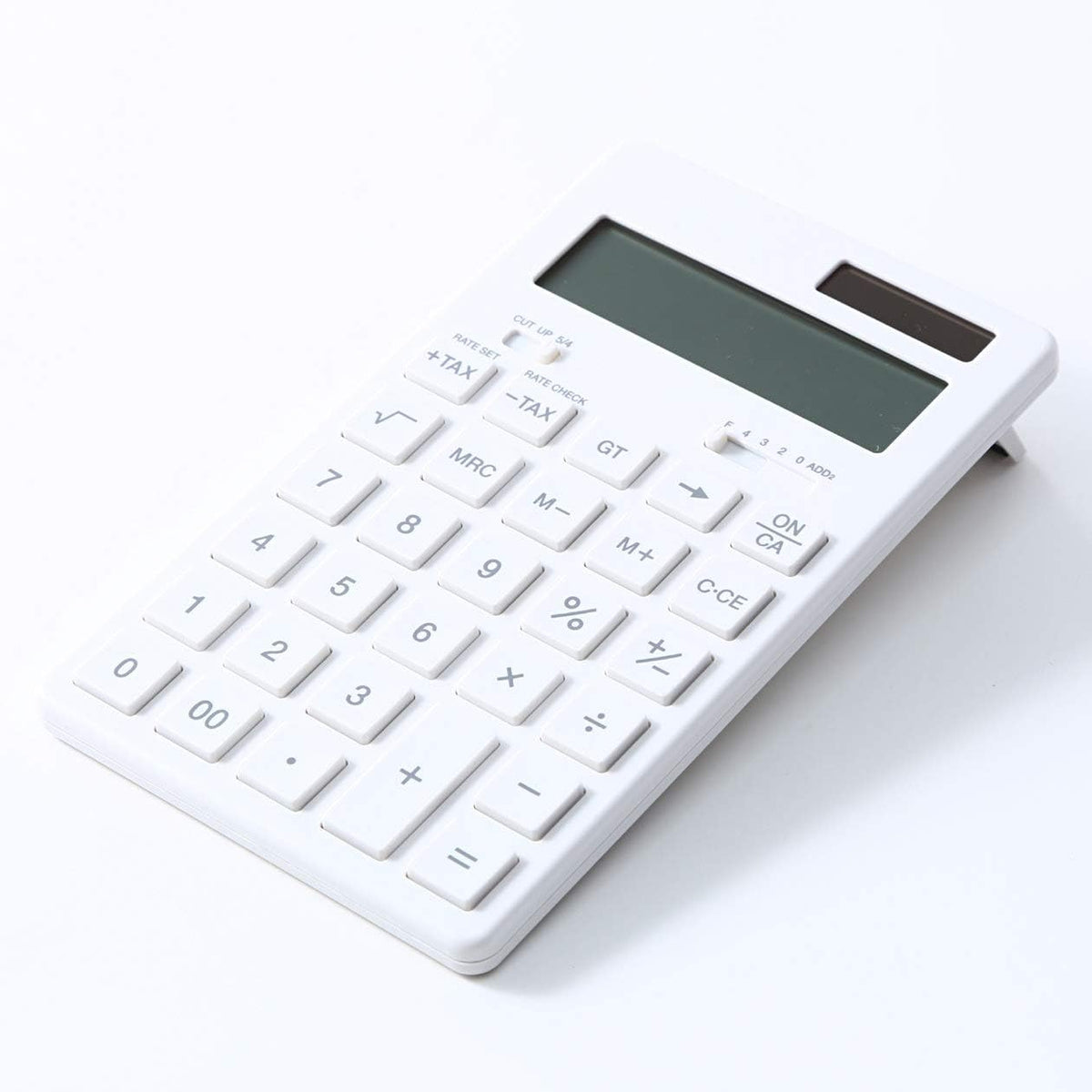 MUJI 37355538 Calculadora, Calculadora Normal, Blanco, 12 dígitos (KK-1154MS)