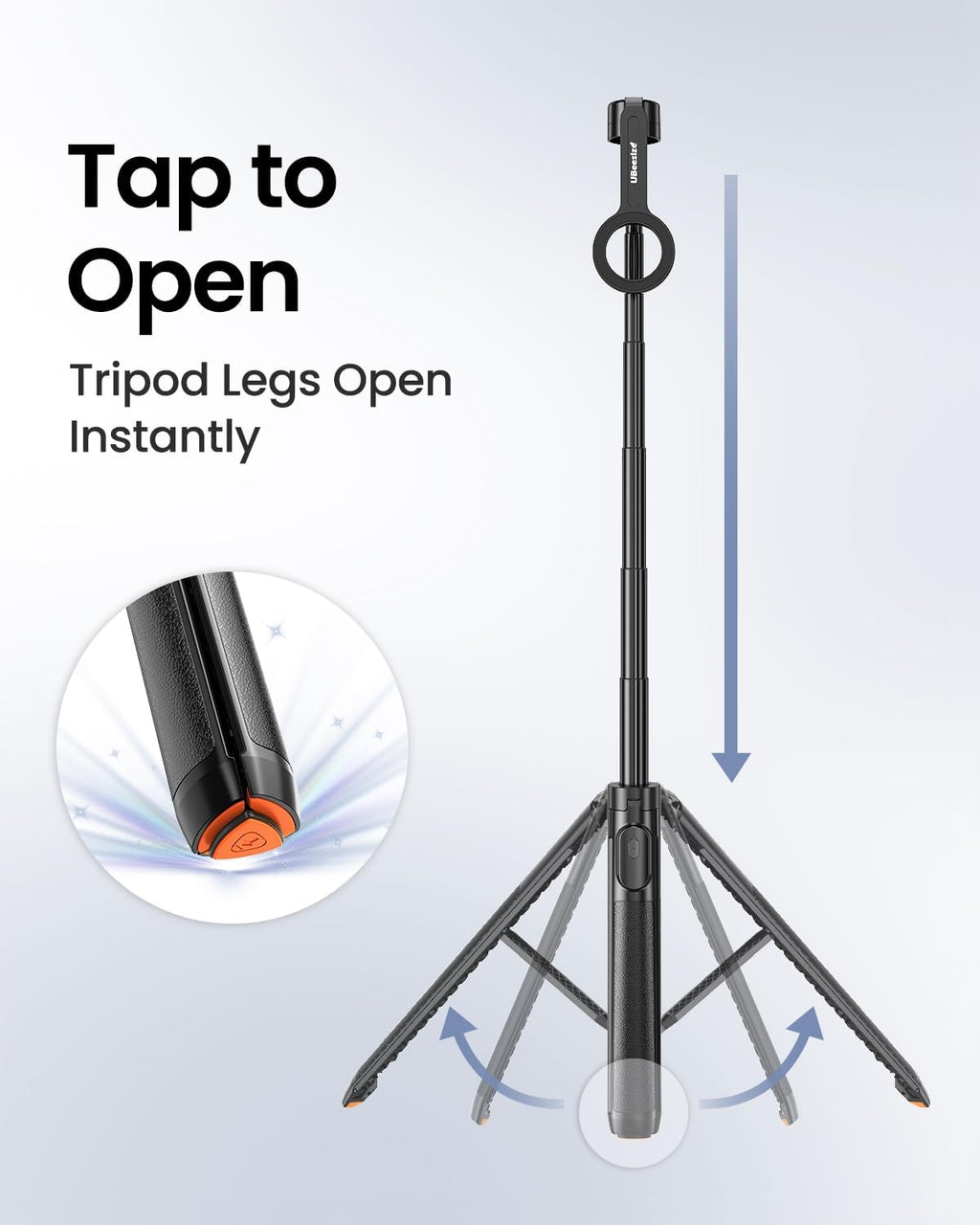 UBeesize Trípode de teléfono MagSafe Selfie Stick de 70 "de apertura