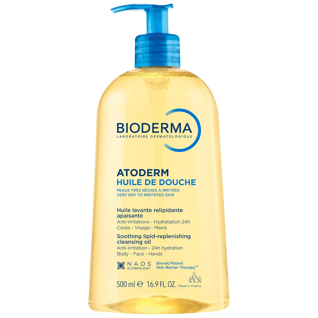 Bioderma Atoderm Shower Oil, Cleansing Oil For Face &amp; Body, Nou...