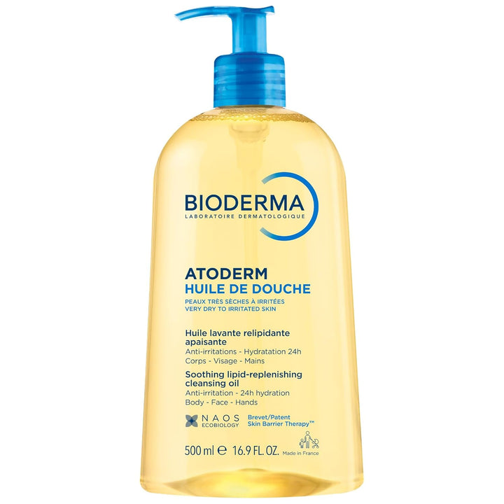 Bioderma Atoderm Shower Oil, Cleansing Oil For Face &amp; Body, Nou...