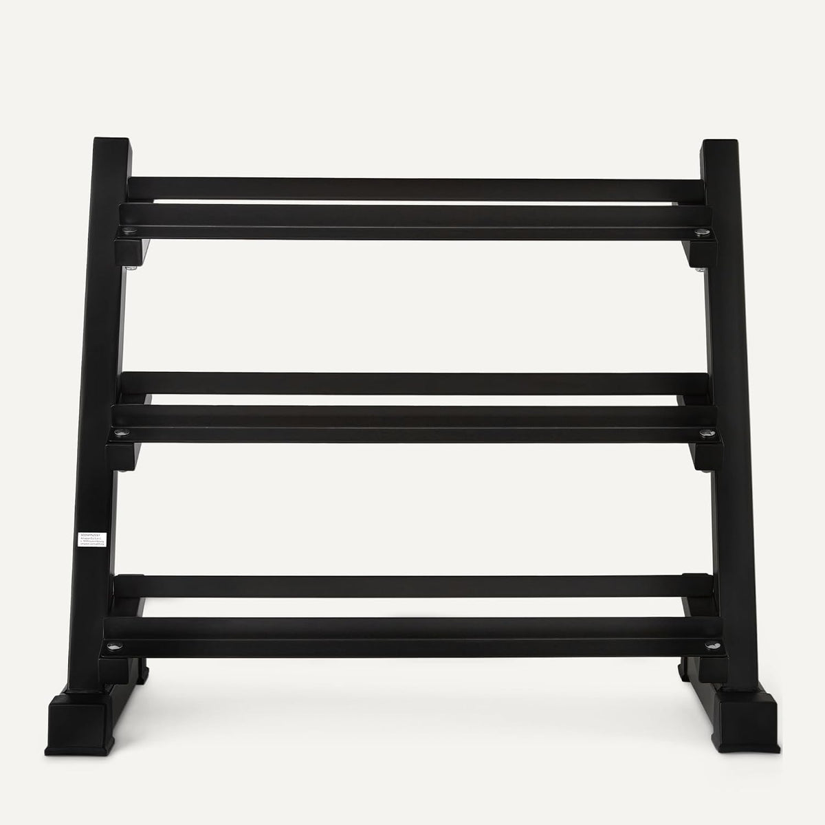 Amazon Basics Soporte de pesas ajustable de 3 niveles, solo soporte de acero resistente, negro
