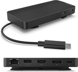 Lenovo Base de viaje USB-C de doble pantalla, 7 puertos, cable USB-...