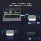 j5create Base de altavoz USB-C 4K, base de audio todo en uno